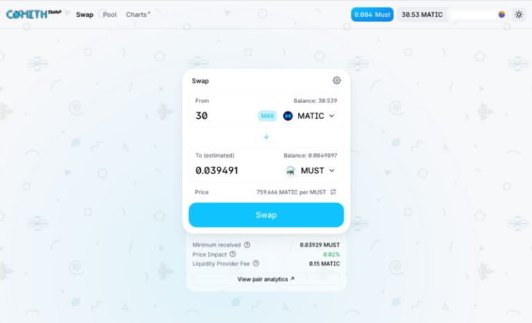 Cometh Launches New Layer 2 DEX on Polygon, Fueled by DeFi and NFTs