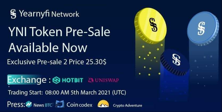 Yearnyfi Network Token Sale Started Today