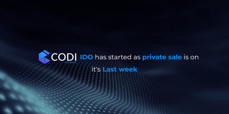 CODI Finance Announces IDO of Native Token “$CODI.”